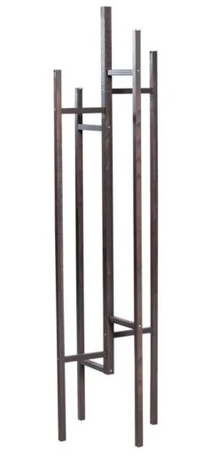 Porte-manteaux Design Bois Massif Gris