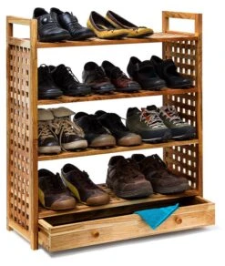 Étagère à Chaussures Armoire Noyer