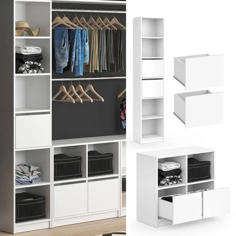 Lot De 2 Tiroirs Pour Penderie Guest 5 Lot De 2 Tiroirs Pour Penderie Guest – Image 3