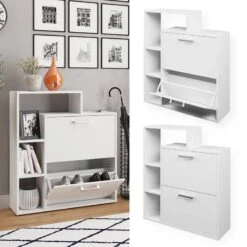 Meuble à Chaussures Orlando Blanc -Promos Meubles Boutique 5e469af0a0be4c11999af18039c792cb