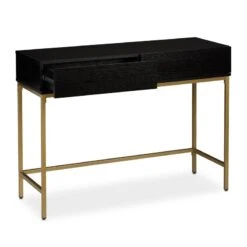 Table De Console Doré Noir -Promos Meubles Boutique 5ed461891b6f4f2caeafeb811d452c16