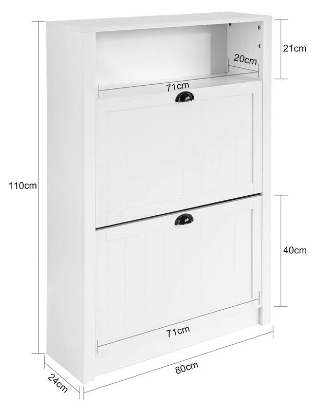 Commode à Chaussures FSR87-W 9 Commode à Chaussures FSR87-W – Image 7