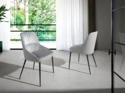 Chaise à Manger Velours Et Similicuir. -Promos Meubles Boutique 66afb4a3de944ac397118e6308265920