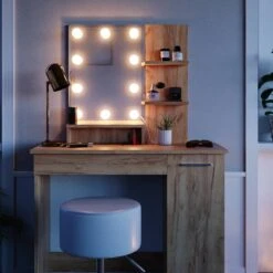 Coiffeuse Julia Avec Tabouret Et LED 24 Coiffeuse Julia Avec Tabouret Et LED -Promos Meubles Boutique 66bd7ccb74fd4e0b8ea656e7c9f50a84