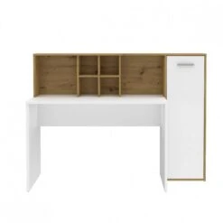 Bureau Droit Avec Rangements - KEVAN -Promos Meubles Boutique 68250ef0a6ea44a59988240791b08e83