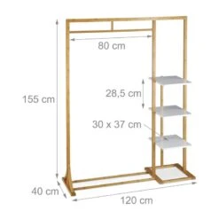 Portant à Vêtement En Bambou -Promos Meubles Boutique 68a0091c6704467c841b081f1c13ce92
