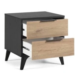 Table Chevet Koln 2 Tiroirs, Noire/Bois 15 Table Chevet Koln 2 Tiroirs, Noire/Bois -Promos Meubles Boutique 6b3f2314a0604d7b9120ada3a97eec56