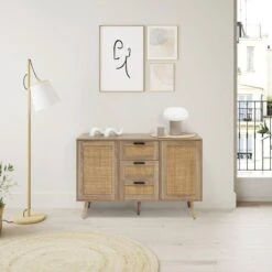 Buffet Dalia 3 Tiroirs Et 2 Portes Chêne -Promos Meubles Boutique 6b89d1d942a74e3e80c0ff8501c91f50