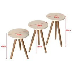 Set De 3 Tables D'appoint Snede Rondes 16 Set De 3 Tables D'appoint Snede Rondes -Promos Meubles Boutique 6ce9994ba3f043e086ccd7c650e254a3