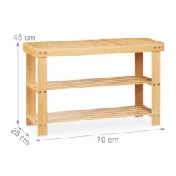 Etagère à Chaussures En Bambou Et Siège -Promos Meubles Boutique 6eadc53f2f264269adafd71a64193d1b