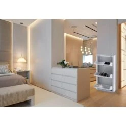 Meuble à Chaussures KIBO 3 Compartiments -Promos Meubles Boutique 6f68c6f1ecc54acab07ada1df612b3a7