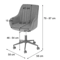 Chaise De Bureau HWC-J62 Accoudoirs -Promos Meubles Boutique 7b50f13b132d46efb691fa4d93789cfe