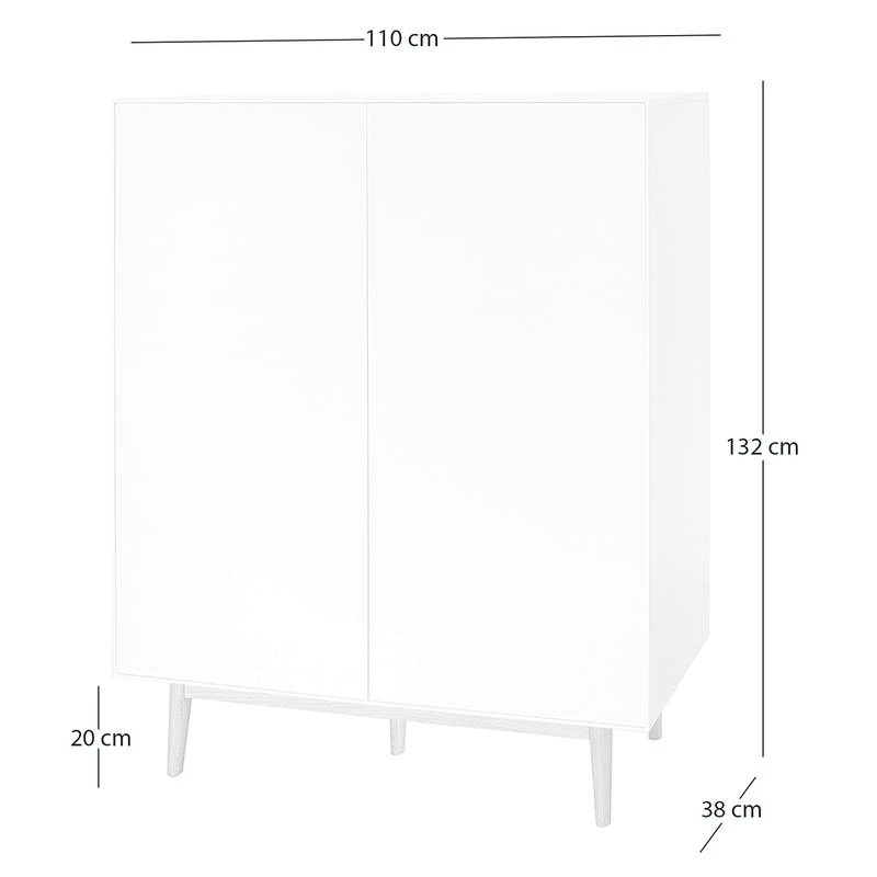 Meuble à Chaussures LINDHOLM - 2 Portes 16 Meuble à Chaussures LINDHOLM - 2 Portes – Image 14