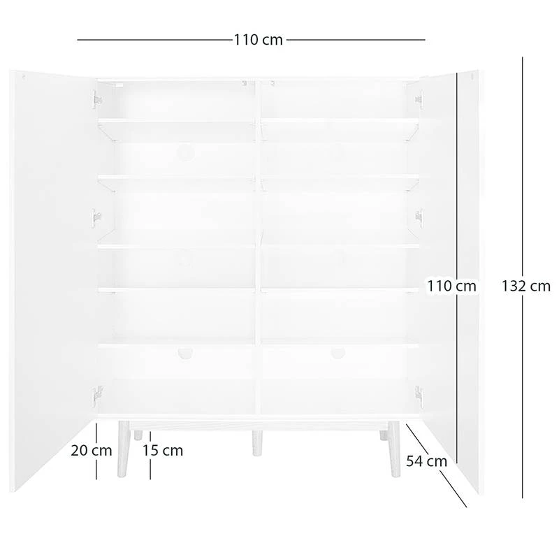 Meuble à Chaussures LINDHOLM - 2 Portes 15 Meuble à Chaussures LINDHOLM - 2 Portes – Image 13