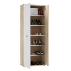Meuble à Chaussures 2 Portes Béton CLASS -Promos Meubles Boutique 82bf7dcb6b054a09a6bc54656339d1de