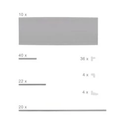 Étagère à Chaussures XXL 50 Paires Gris -Promos Meubles Boutique 8422966d71fe42bd8c4c34a1c08bd1b8