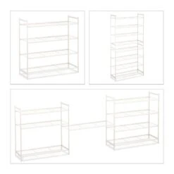 Étagère à Chaussures Empilable 4 Niveaux -Promos Meubles Boutique 846a5b6955084e4e99e2754fecb98bba