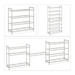 Étagère à Chaussures Empilable 4 Niveaux -Promos Meubles Boutique 84d7b51c567c47fa96ae315607cf5225