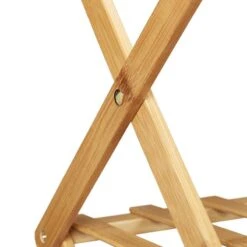 Étagère à Chaussures Pliable En Bambou -Promos Meubles Boutique 868963a27d2e4990a98d010689d63983