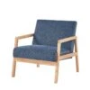 Fauteuil BONIFACIO En Tissu Bleu -Promos Meubles Boutique 89bcf81cffe047d99dc7c71e91426c76