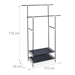 Portant à Vêtements Double En Métal -Promos Meubles Boutique 8a3a6a9fc6ca4961bd5771bfee596ac2