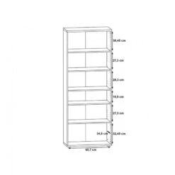 Meuble à Chaussures 2 Portes Béton CLASS -Promos Meubles Boutique 8b6470a680f445c488c3d773eca101c7