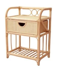 Table De Chevet En Rotin