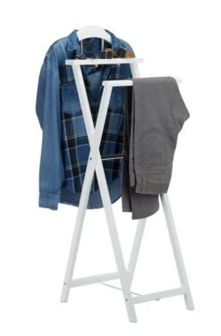 Nouvelles Arrivées 11 Valet De Chambre Blanc Pliable