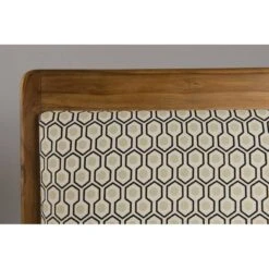 Fauteuil Hexago En Teck Tissu Vert -Promos Meubles Boutique 918f66b9788a4167a496f253274d0c56