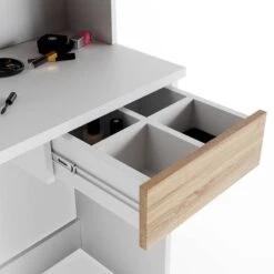 Coiffeuse Dekos Blanc Avec Banc -Promos Meubles Boutique 94fc5d512b17465d9392c7045455f403