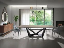 Chaise à Manger Velours Et Similicuir. -Promos Meubles Boutique 96bd5d9cfac94ffc8315f8ac58bb688d