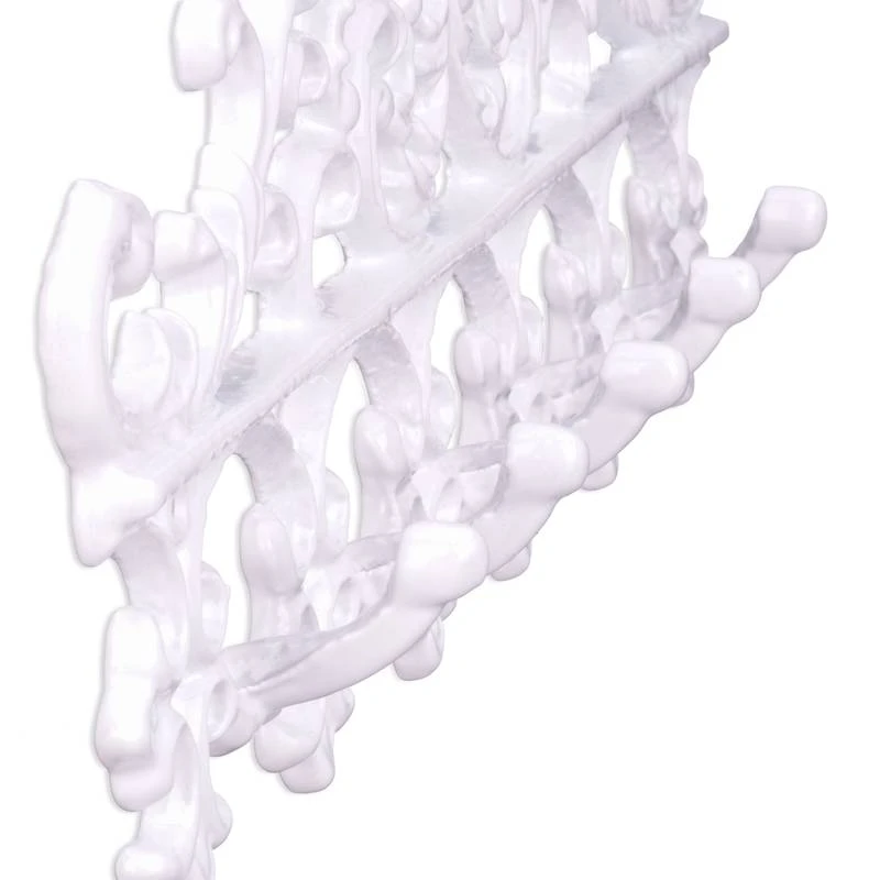 4x Portemanteaux Muraux En Fonte Argenté 16 4x Portemanteaux Muraux En Fonte Argenté – Image 14