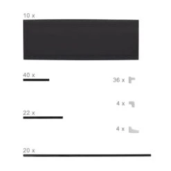 2x Étagères à Chaussures 50 Paires Gris 30 2x Étagères à Chaussures 50 Paires Gris -Promos Meubles Boutique 9d3ed115f19a49f39b35f0e95a3c4762