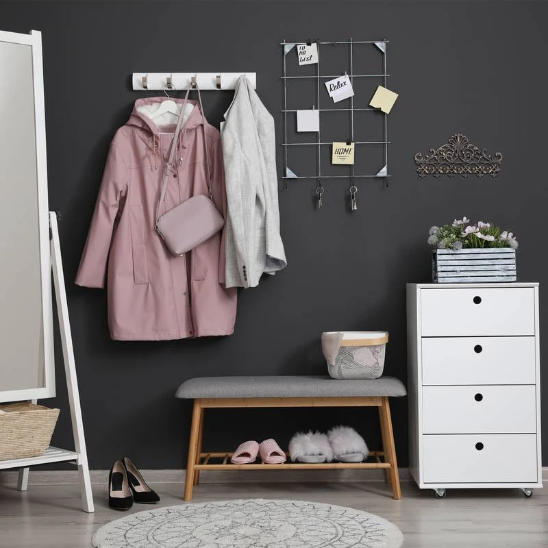 4x Portemanteaux Muraux En Fonte Argenté 20 4x Portemanteaux Muraux En Fonte Argenté – Image 18