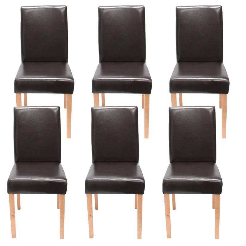 Chaise Littau Simlicuir Lot De 6 3 Chaise Littau Simlicuir Lot De 6
