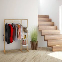 Portant à Vêtement En Bambou -Promos Meubles Boutique 9ff460993c9b4329b15c7f4c6c4249cd