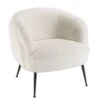 Fauteuil Cosy Tissu Bouclette Blanc -Promos Meubles Boutique a324a9dc3a864f3c8e37b2a0d5c9d62b