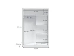 Armoire Penderie 2 Portes Coulissantes -Promos Meubles Boutique a46b12b5db7e48e58d2152b23373e50c