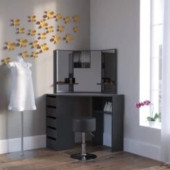 Coiffeuse D'angle Arielle Avec Tabouret -Promos Meubles Boutique a4c1082c05fc437a99030ec7225f00ad