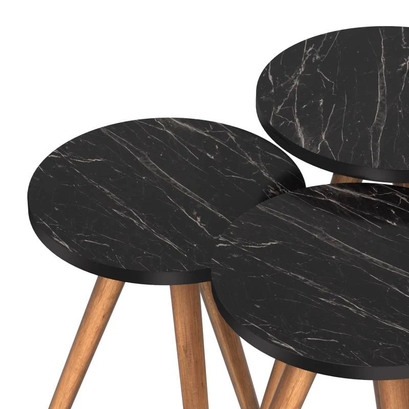 Set De 3 Tables D'appoint Snede Rondes 11 Set De 3 Tables D'appoint Snede Rondes – Image 9