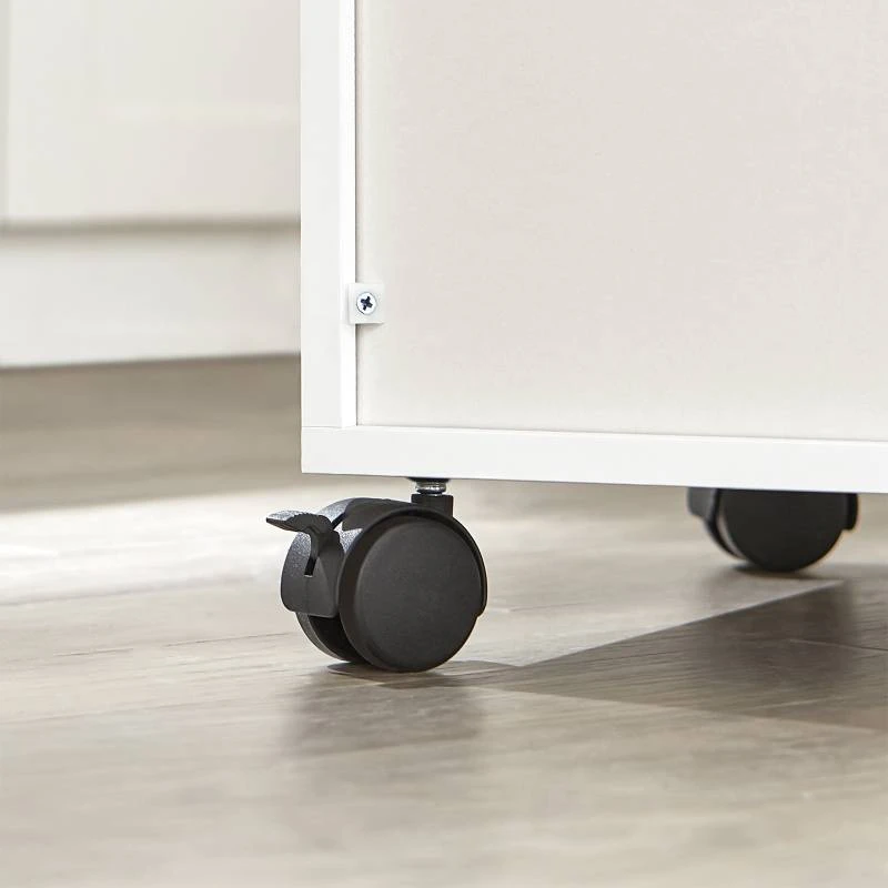 Desserte Micro-onde à Roulettes FSB09-W 11 Desserte Micro-onde à Roulettes FSB09-W – Image 9