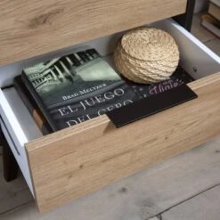 Table Chevet Koln 2 Tiroirs, Noire/Bois 14 Table Chevet Koln 2 Tiroirs, Noire/Bois -Promos Meubles Boutique a960311f64374390b53ad940a420c9f3