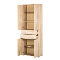Armoire De Bureau Office Line - 4 Portes -Promos Meubles Boutique aktenschrank office line 6 ordnerhoehen i eiche sonoma dekor 2916453