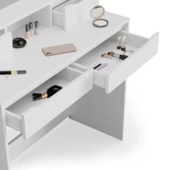 Coiffeuse Ruben Blanc & Tabouret Et LED -Promos Meubles Boutique b05d83183b5e418d8924598811db09b5