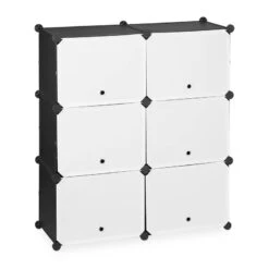 Étagère à Chaussures Blanc Et Noir