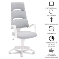 Chaise De Bureau Domo Blanc -Promos Meubles Boutique b6a2d11ca2e24dc583adc7fbb338068b