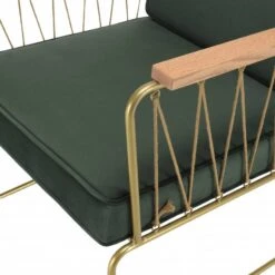 Fauteuil Velours Vert Foncé -Promos Meubles Boutique bb1be6d557ae4b4e9eea8bd4ad4a1cec