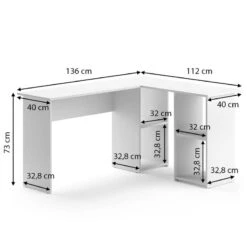 Bureau D'angle Carlo Blanc 11 Bureau D'angle Carlo Blanc -Promos Meubles Boutique bb65d1a150d44e0a9608ce926d597447