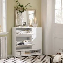 Armoire à Chaussures FSR114-W 15 Armoire à Chaussures FSR114-W -Promos Meubles Boutique bbe38ad587d443eea88a99bcd2d507b4