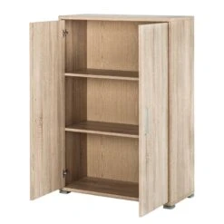 Armoire De Bureau Office Line - H 114 Cm -Promos Meubles Boutique buero schrank office line 3 ordnerhoehen eiche sonoma dekor 2917129